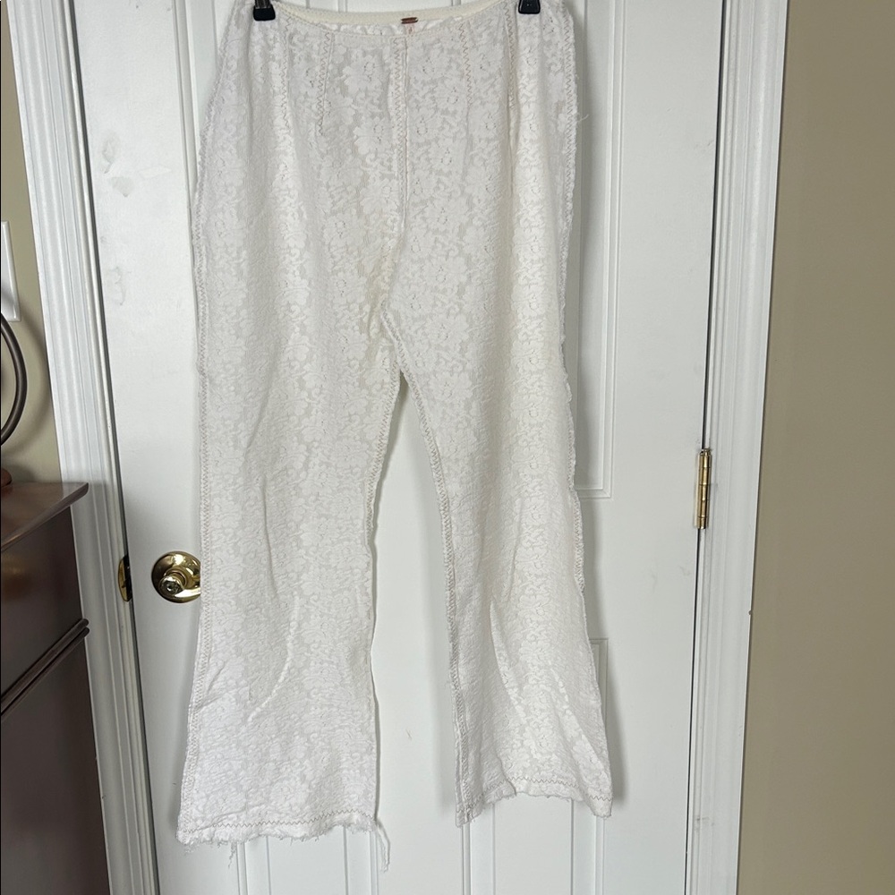 Free People Ivory Lace Skirt